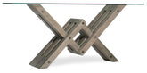 Affinity - Glass Top Accent Console - Gray