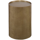 Adrina - Drum Accent Table - Gold