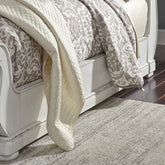 Abbey Park - Upholstered Sleigh Bed Rails - Antique White