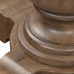 Americana Farmhouse - Single Pedestal Table Base - Light Brown