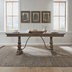 Americana Farmhouse - Trestle Table Top - Dusty Taupe