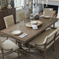 Americana Farmhouse - Trestle Table Top - Dusty Taupe