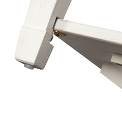 Allyson Park - Rectangular Cocktail Table - Wirebrushed White / Charcoal