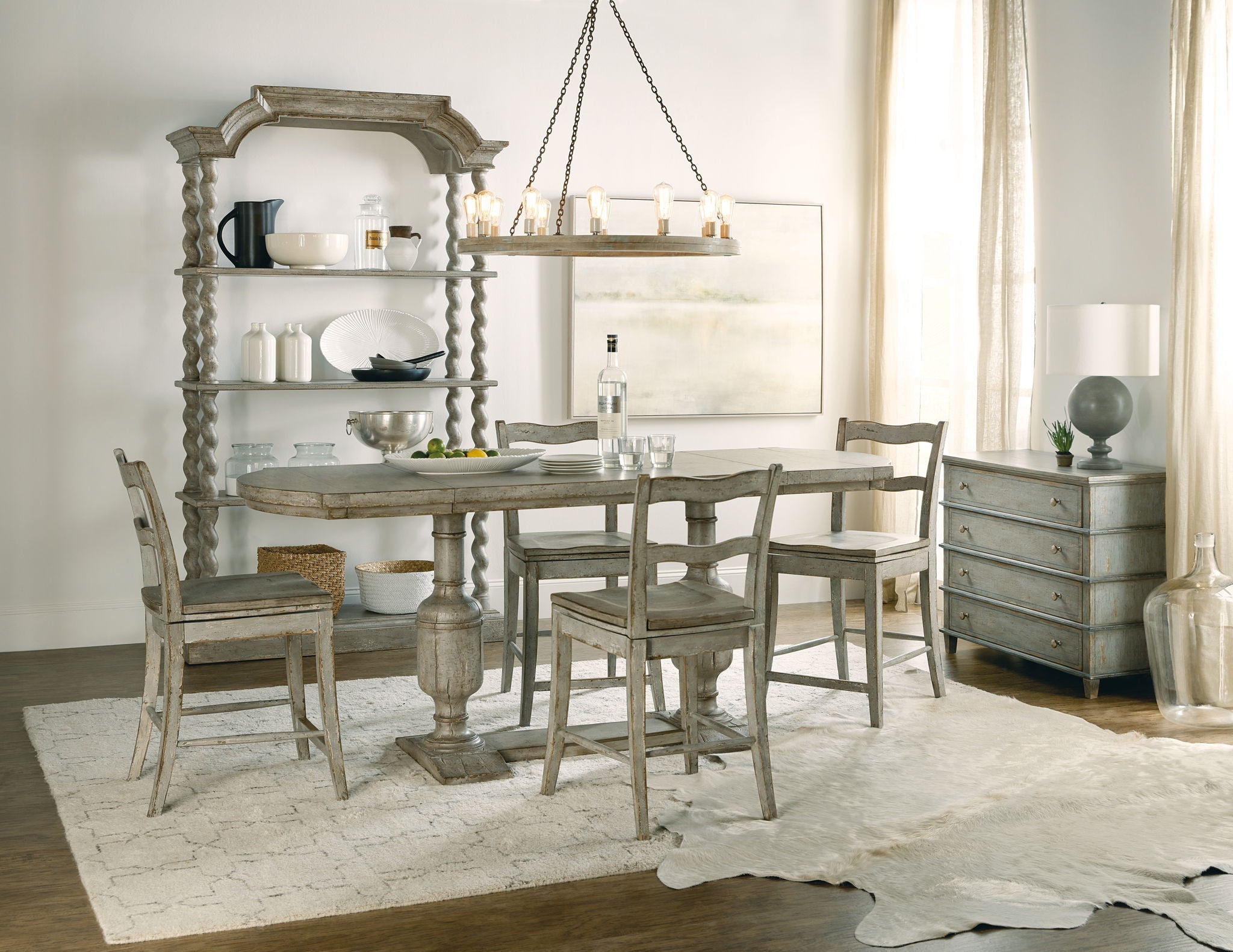 Alfresco - Costiere Chest - Light Blue / Light Brown