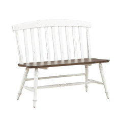 Al Fresco - Slat Back Bench - Graphite & Whitestone