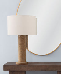 Adams - Table Lamp - Natural Rope / White