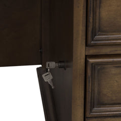 Amelia - Jr Executive Desk Base - Antique Toffee