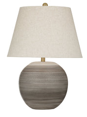 Almaden - Table Lamp - Gray / Beige