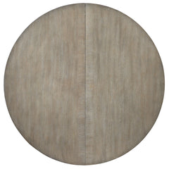 Affinity - 48" Round Pedestal Dining Table With 1-18" Leaf - Dark Gray
