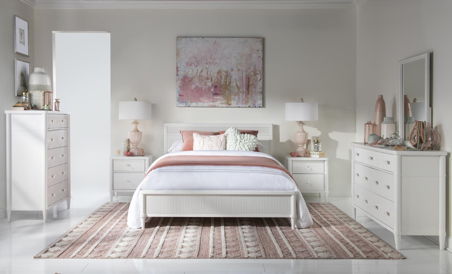 Adeline - 5 Drawer Chest - Cloud White