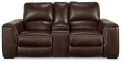 Alessandro - PWR REC Loveseat/Con/Adj HDRST - Walnut