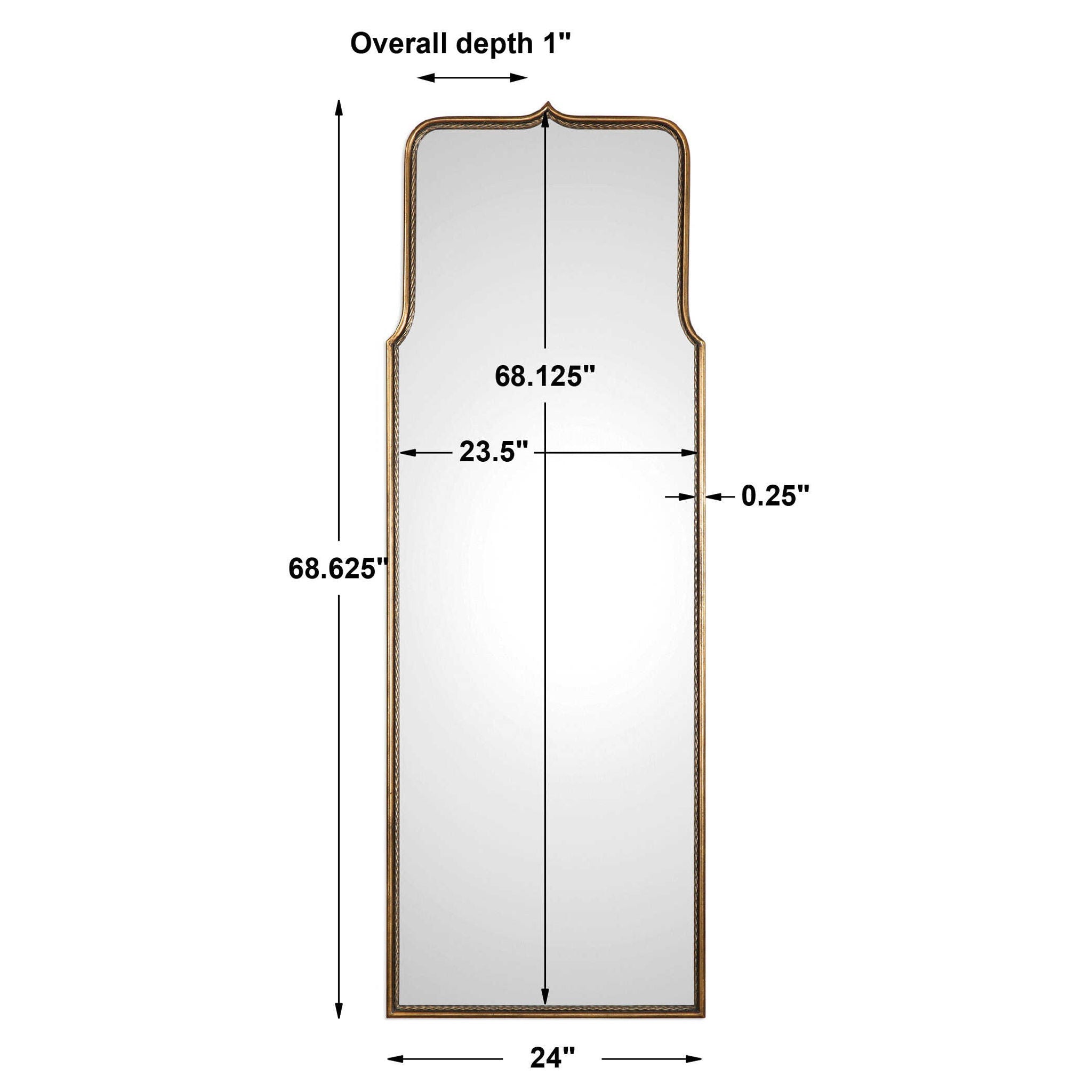 Adelasia - Mirror - Antiqued Gold