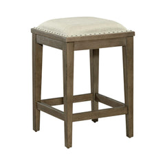 Americana Farmhouse - 4 Piece Console Set (Console 3 Stools) - Dusty Taupe
