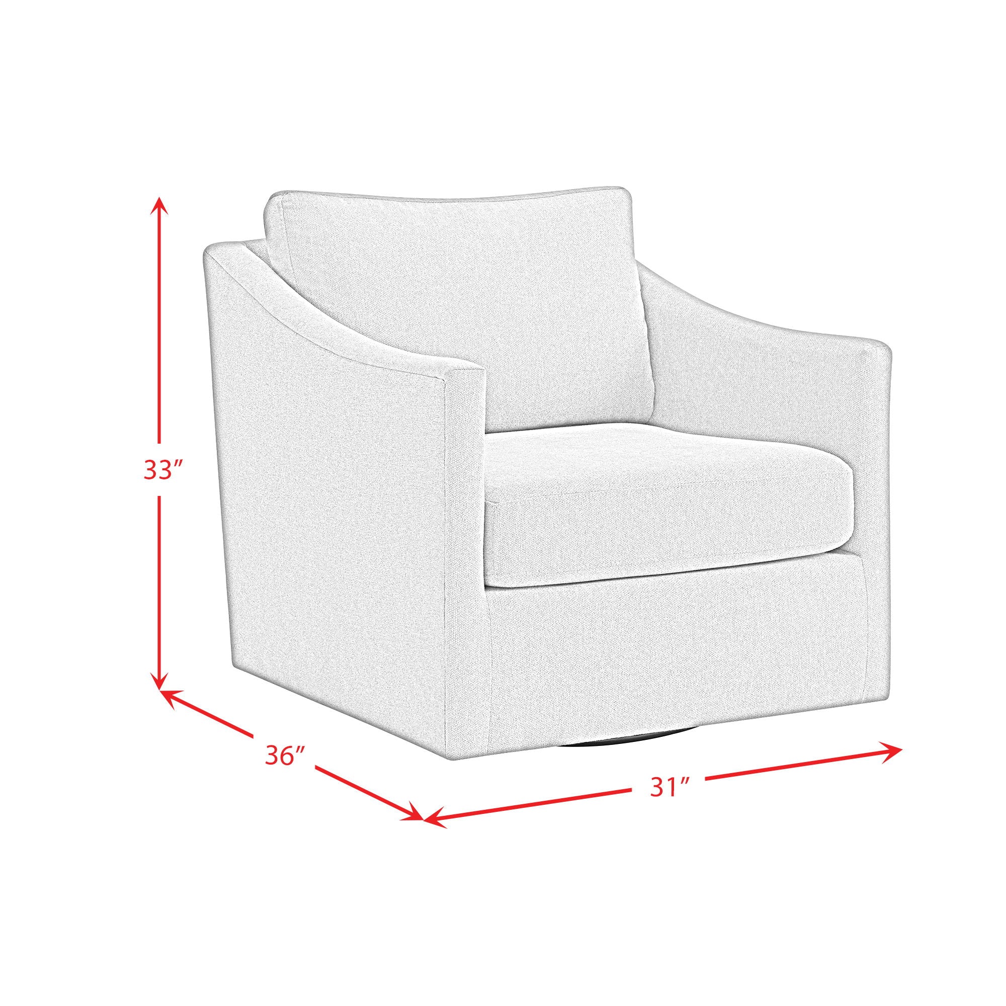 Acacia - Swivel Chair - Freya Light Blue