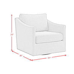 Acacia - Swivel Chair - Freya Light Blue