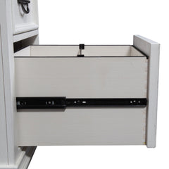 Allyson Park - L Shaped Desk With Hutch - Wirebrushed White / Charcoal