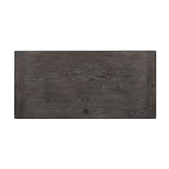 Allyson Park - Jr Executive Desk Top - Wirebrushed White / Charcoal