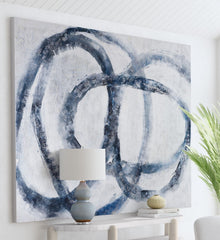 Altarium Canvas Art - White / Blue