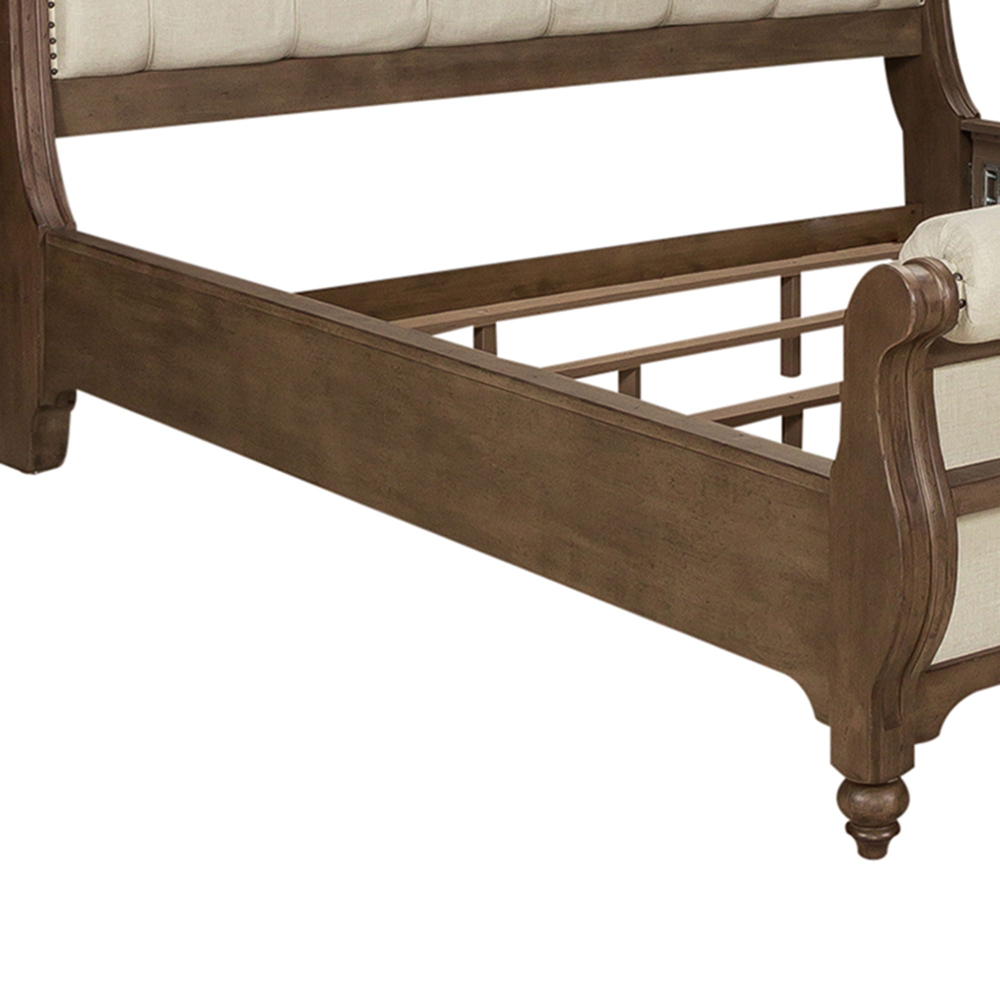 Americana Farmhouse - Sleigh Bed Rails - Dusty Taupe