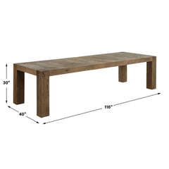 Aldan - Reclaimed Dining Table - Oak
