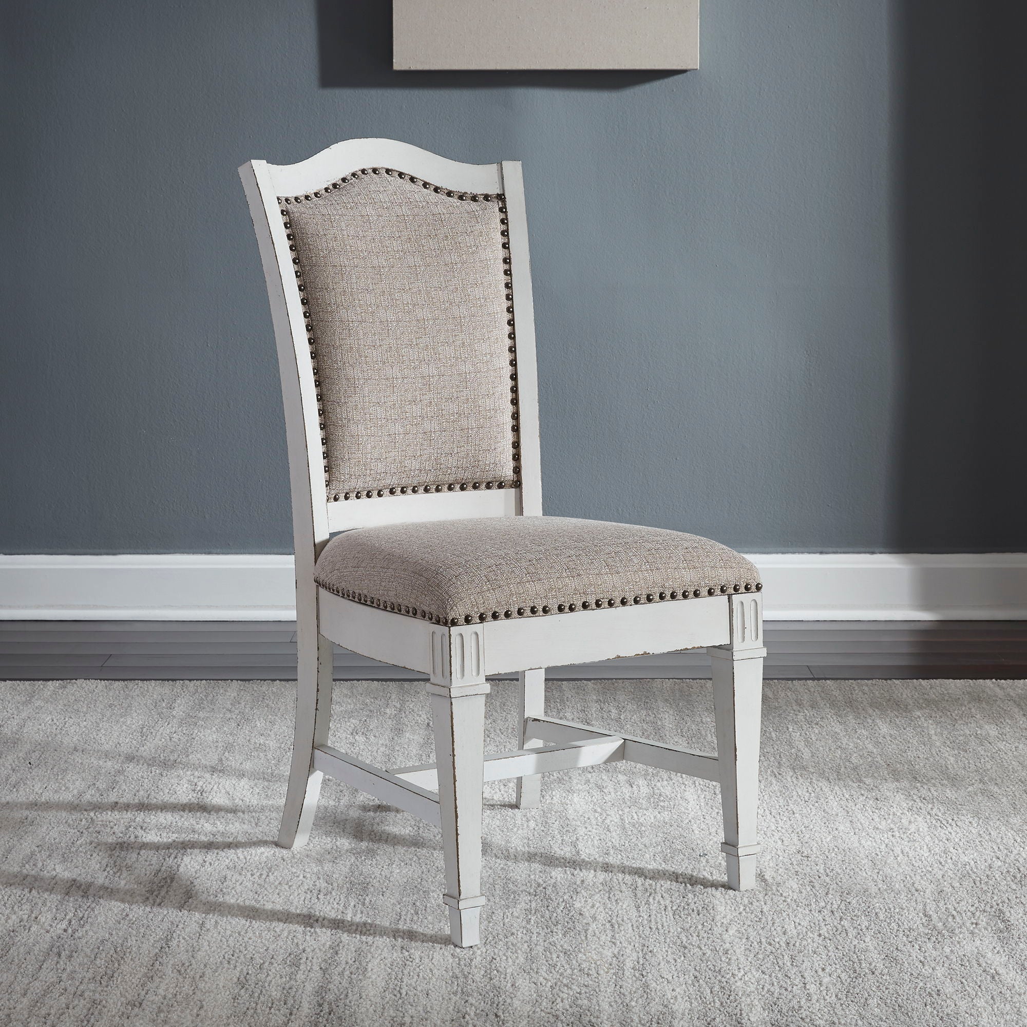 Abbey Park - Upholstered Side Chair - Antique White