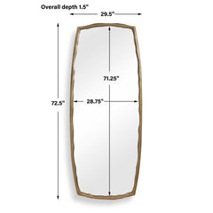 Adair - Tall Mirror - Antique Brass / Gold