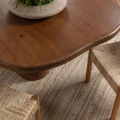 Alvaro - 94" Freeform Dining Table - Chestnut