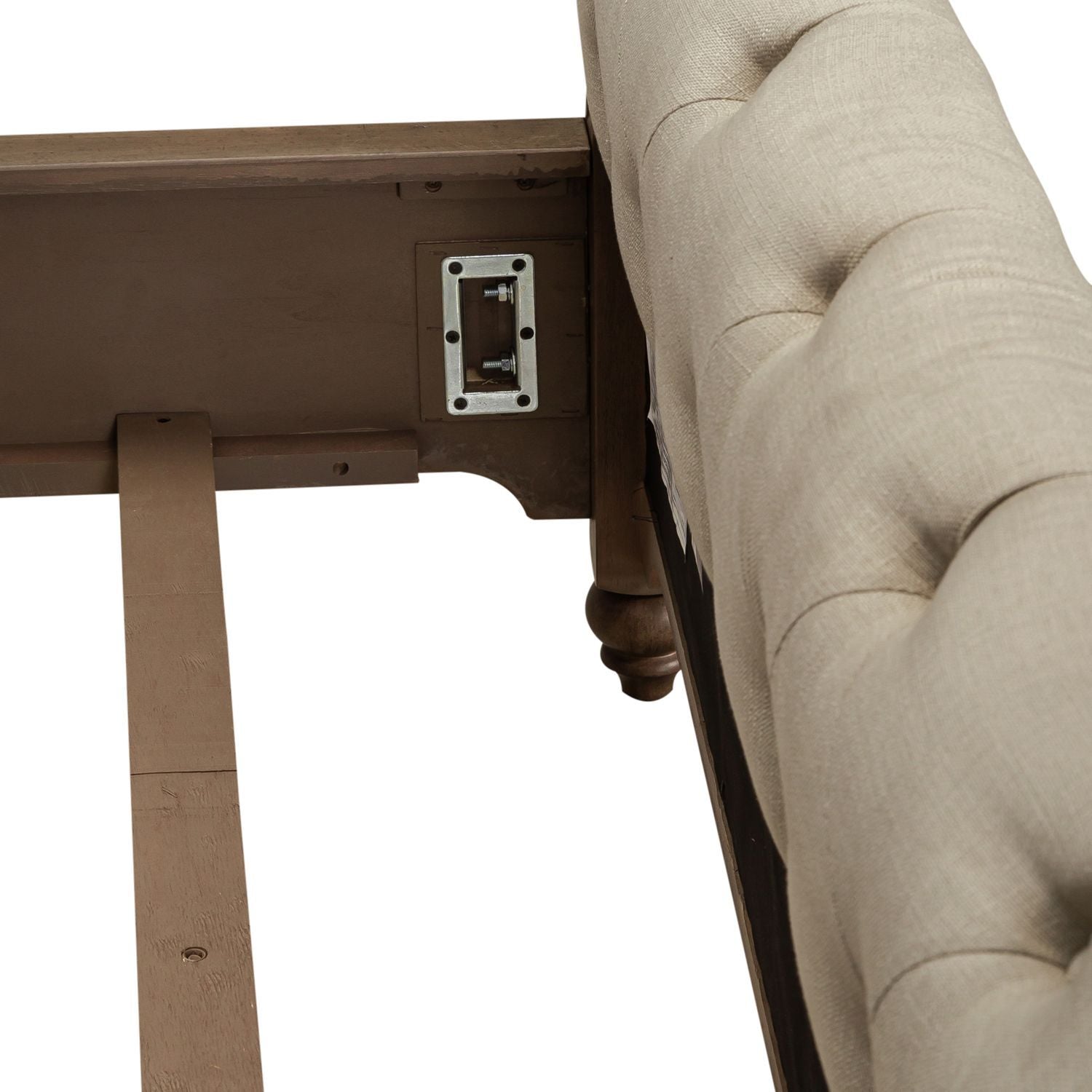 Americana Farmhouse - California King Sleigh Bed Rails - Dusty Taupe