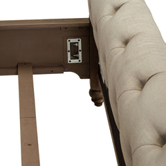Americana Farmhouse - California King Sleigh Bed Rails - Dusty Taupe