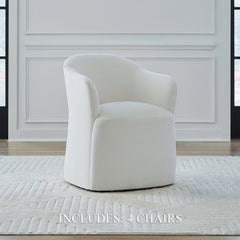 Accent Dining - Dining Chairs With Casters (Set of 4)