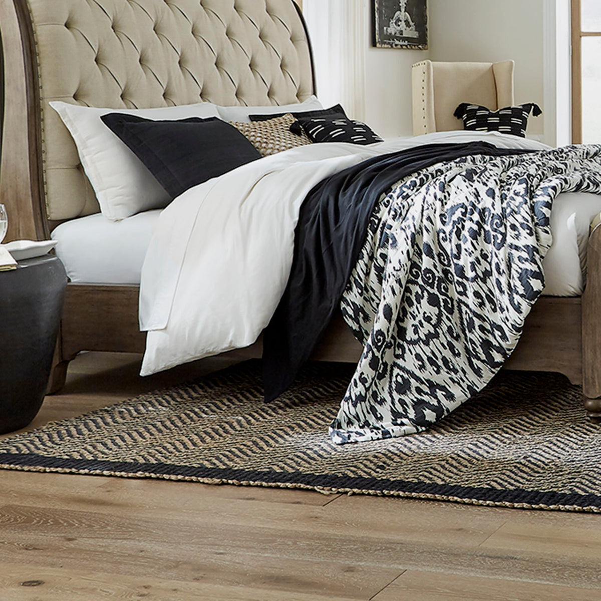 Americana Farmhouse - Sleigh Bed Rails - Dusty Taupe