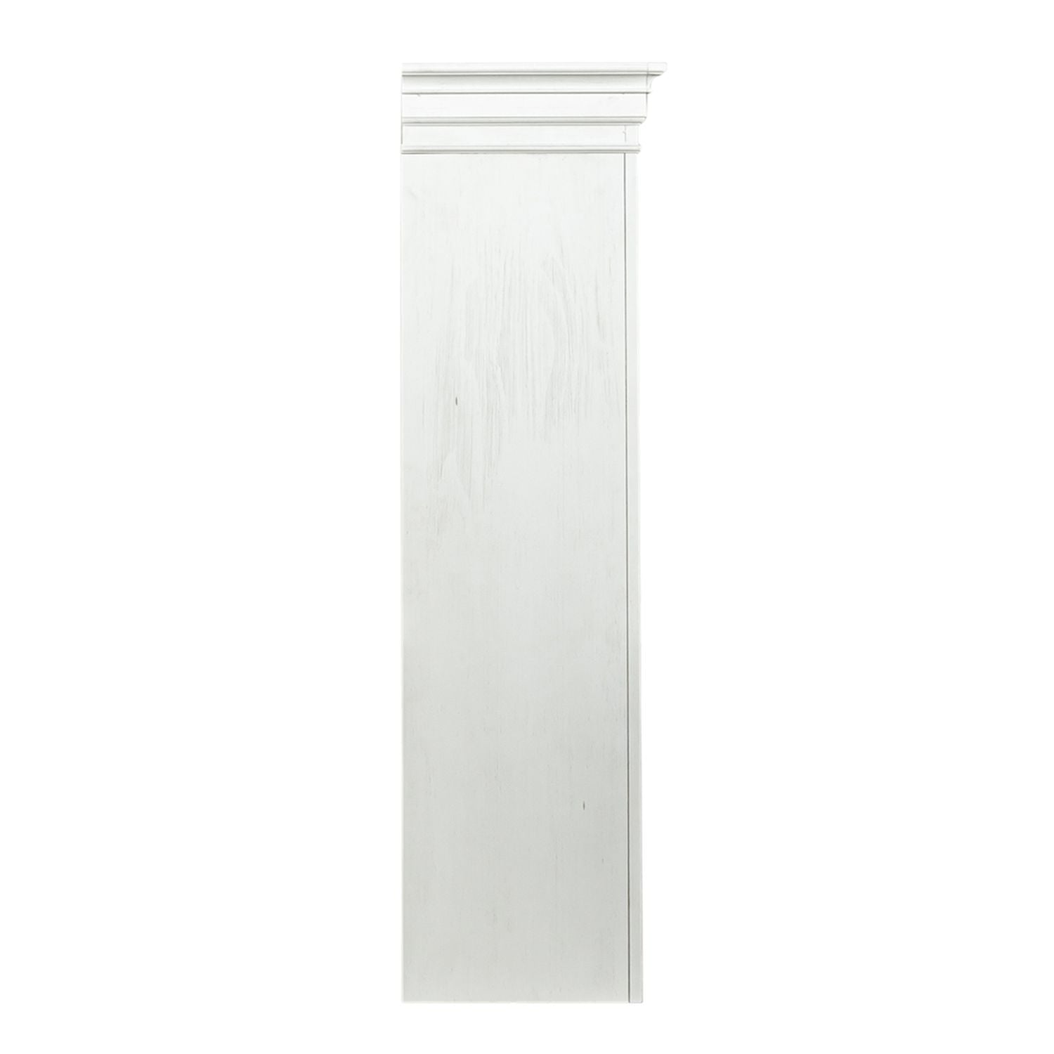 Allyson Park - Entertainment Hutch - Wirebrushed White / Charcoal
