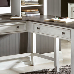 Allyson Park - Right Return - Wirebrushed White / Charcoal