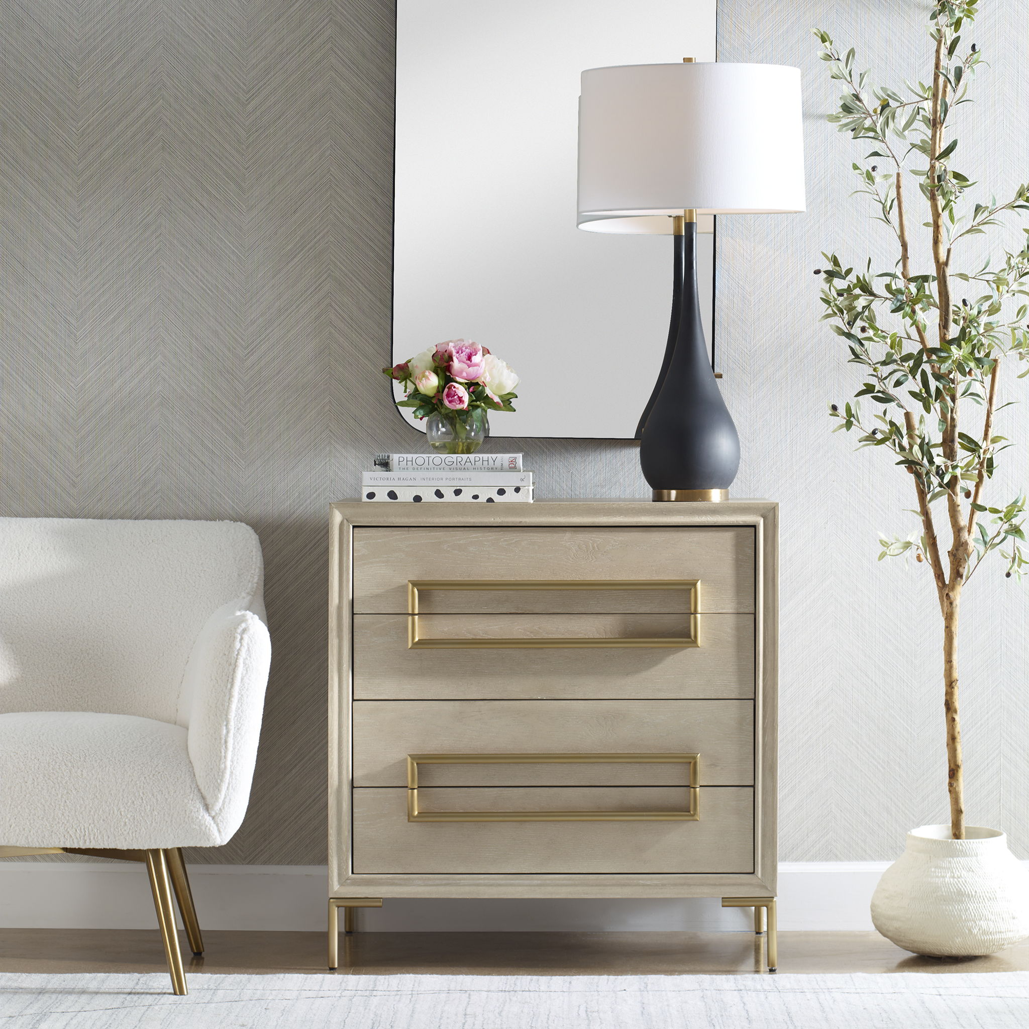 Alessia - Light Oak Accent Chest