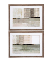 Across The Abstract Bay Wall Decor (Set of 2) - Gray