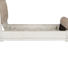 Abbey Park - California King Sleigh Bed Rails - Antique White