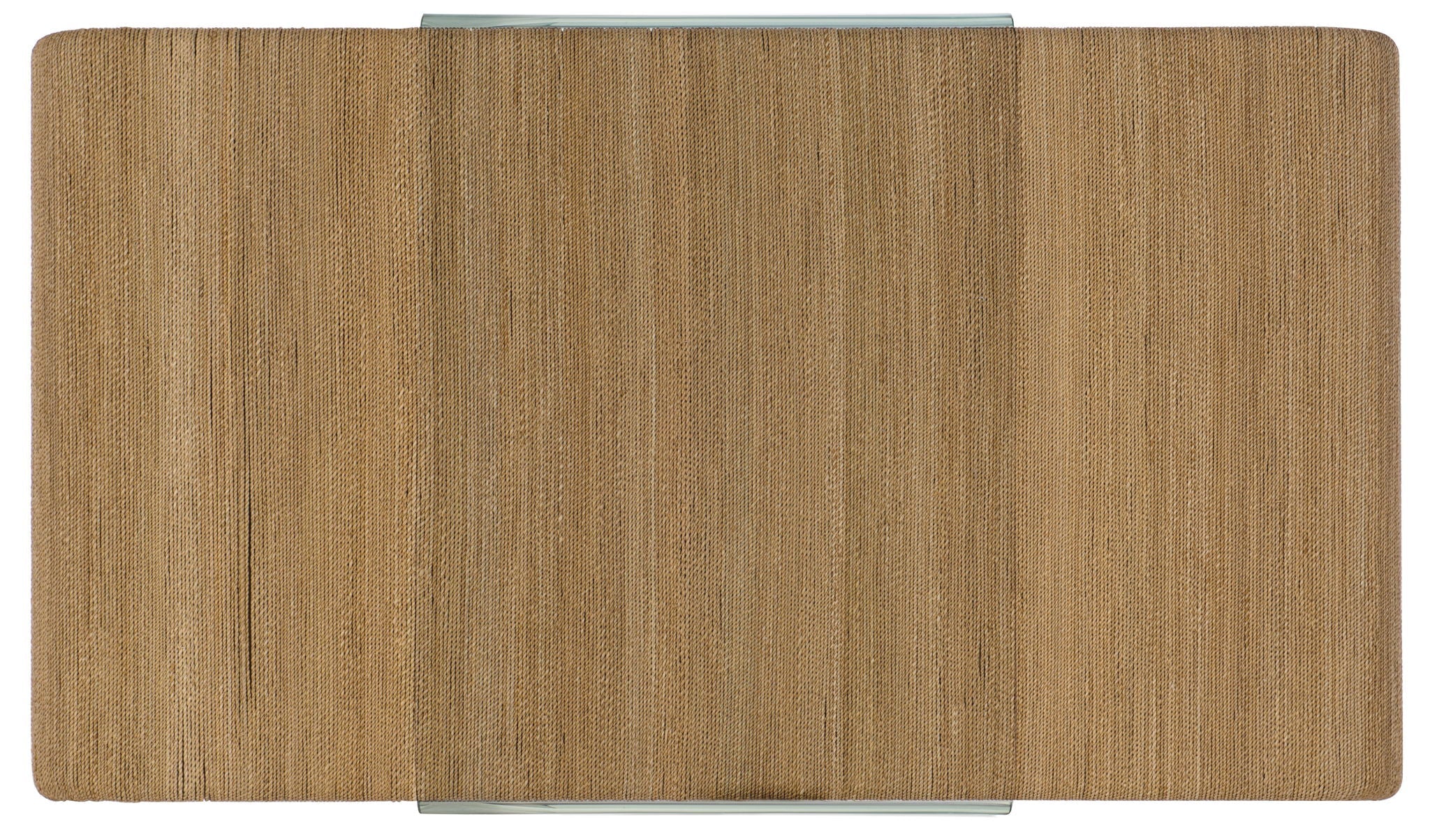 Amani - Rope And Glass Cocktail Table - Light Brown
