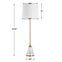 Alistair - Brass Buffet Lamp - Bronze