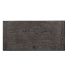 Allyson Park - Desk - Wirebrushed White / Charcoal
