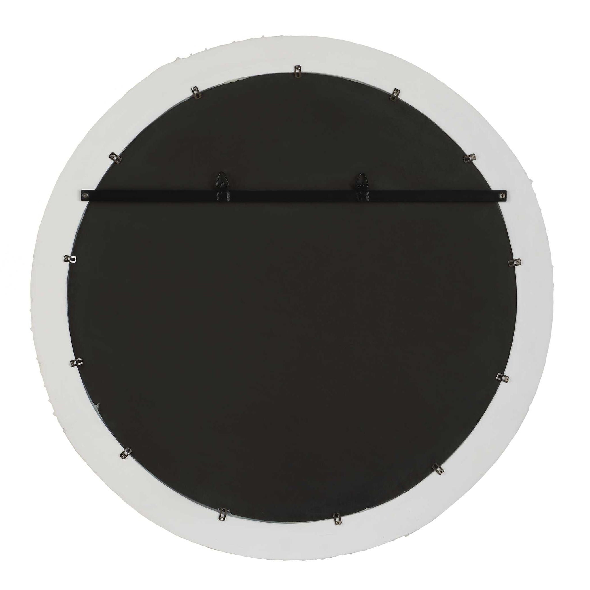 Akiko - Round Mirror - White