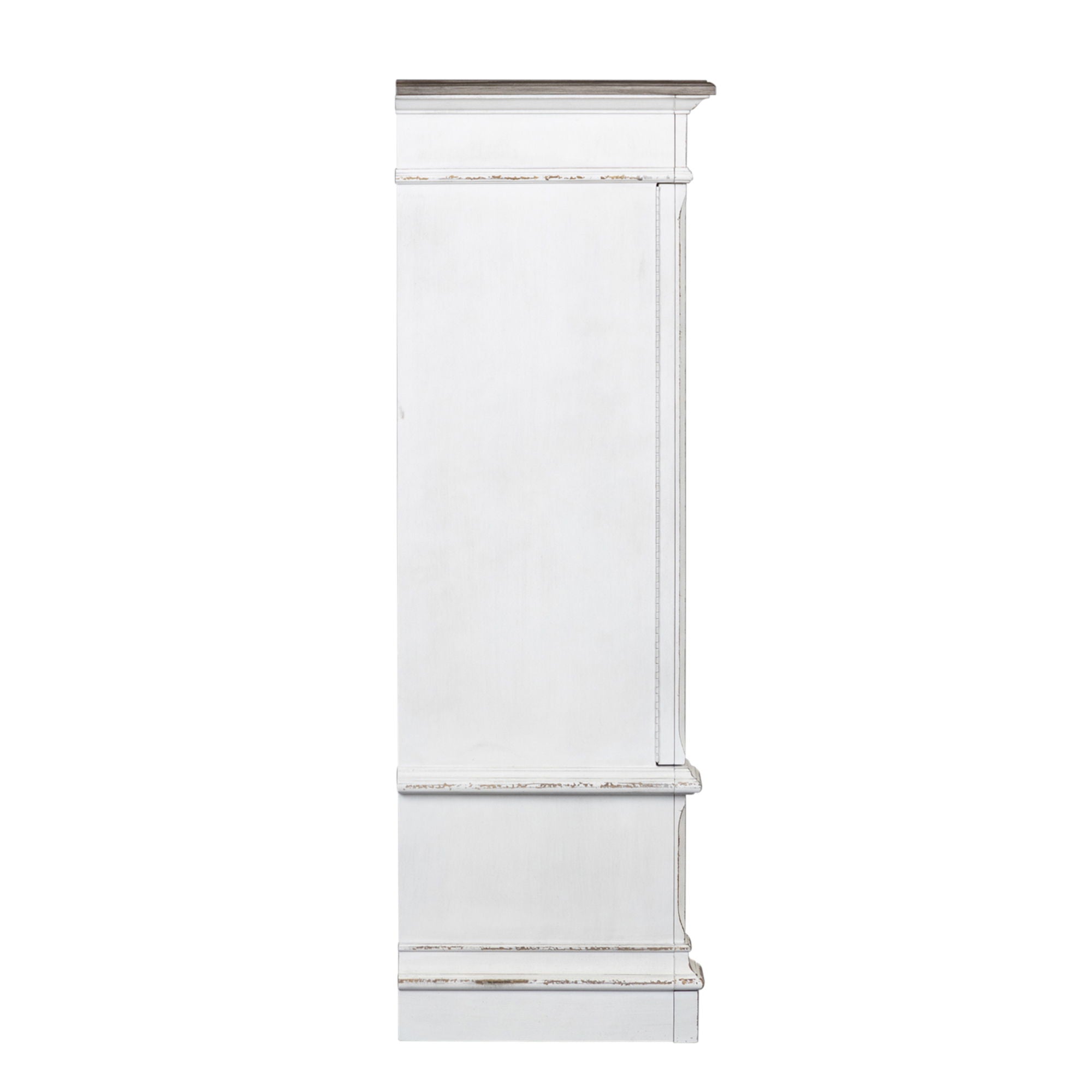 Abbey Park - Mirrored Door Chest - Antique White