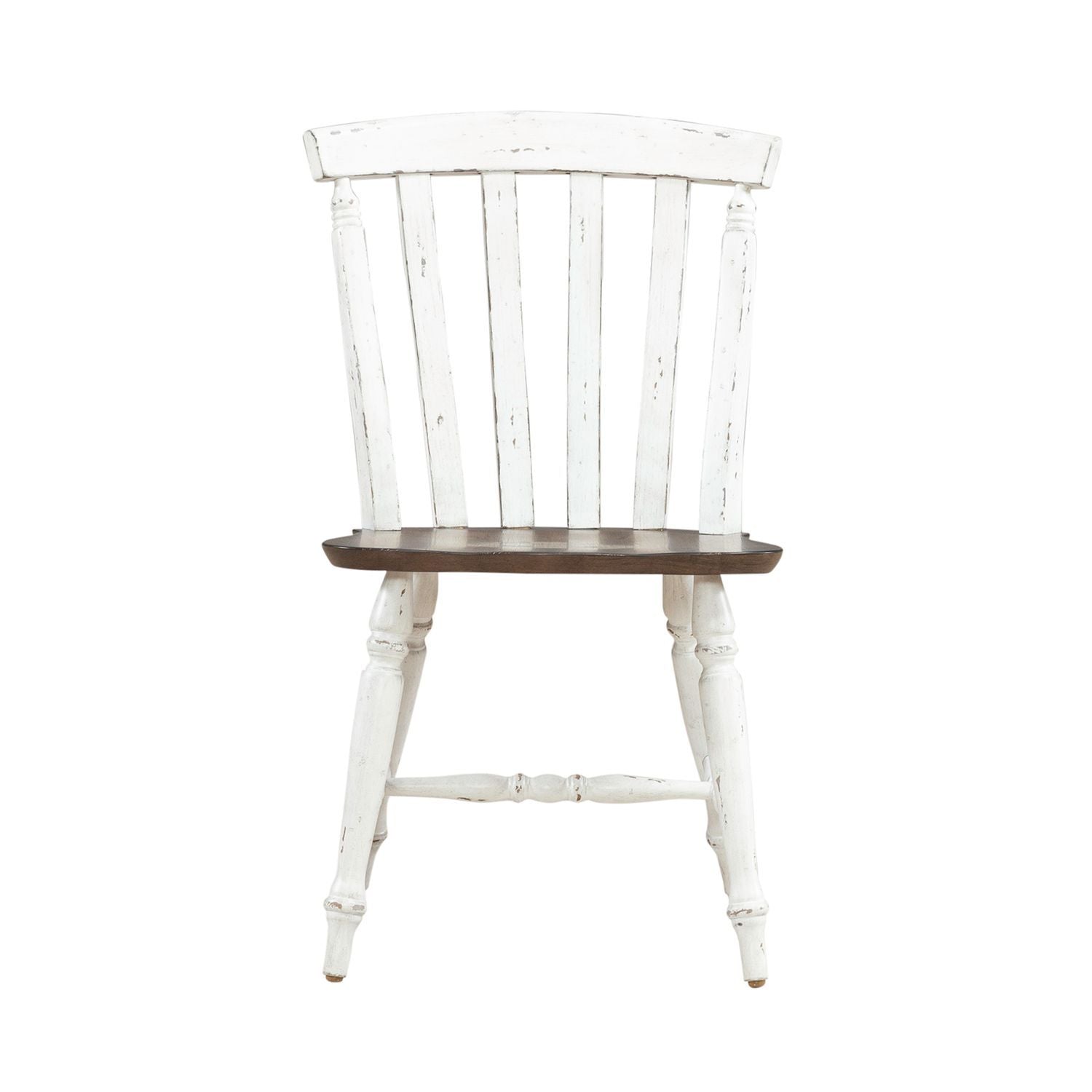 Al Fresco - Slat Back Side Chair - Graphite & Whitestone