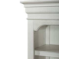 Allyson Park - Entertainment Hutch - Wirebrushed White / Charcoal