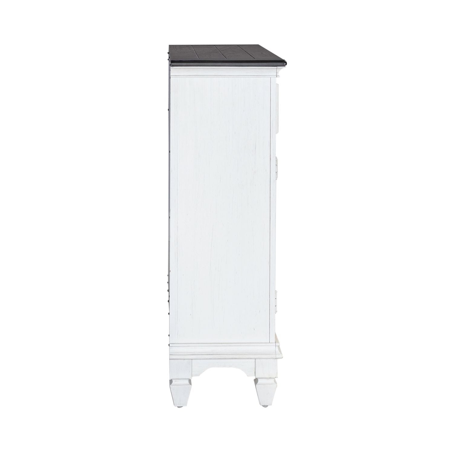 Allyson Park - Accent Hall Console - Wirebrushed White / Charcoal
