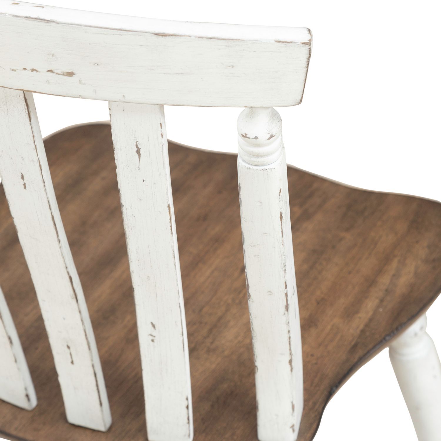 Al Fresco - Slat Back Side Chair - Graphite & Whitestone