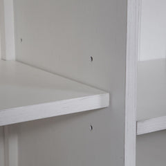 Allyson Park - Jr Executive Credenza Hutch - Wirebrushed White / Charcoal