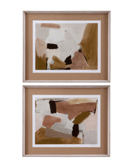 Almondine II Framed Art - Dark Brown