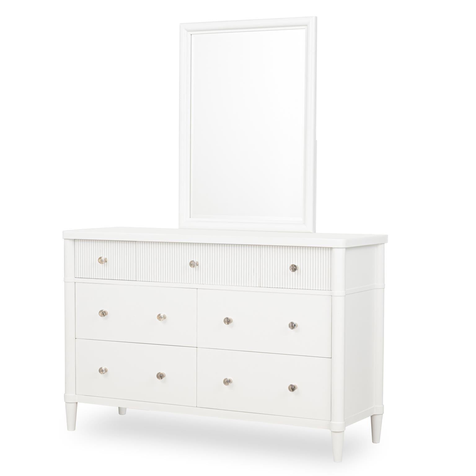 Adeline - Beveled Mirror - Cloud White