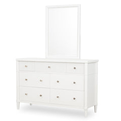 Adeline - Beveled Mirror - Cloud White