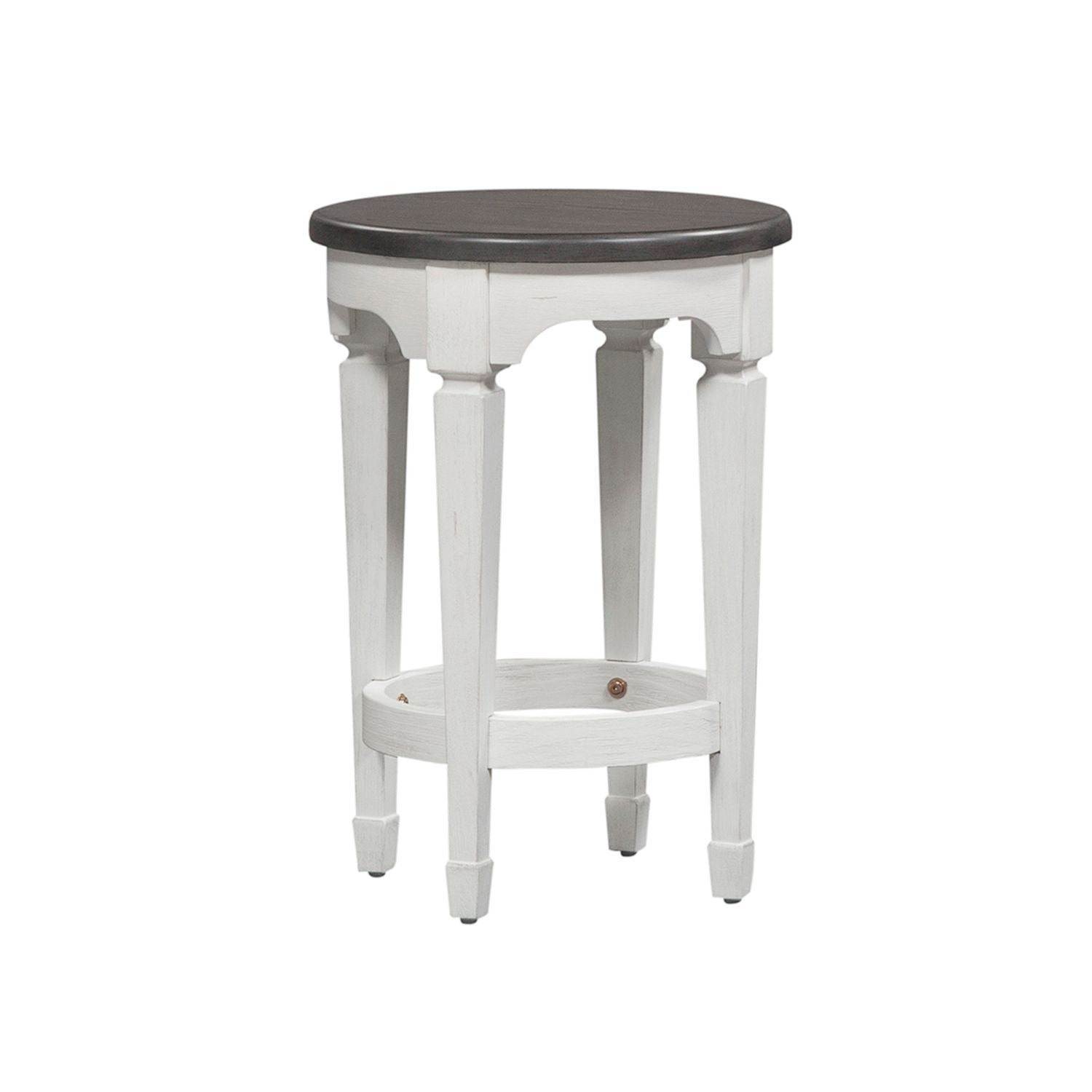 Allyson Park - 4 Piece Dining Room Set - Wirebrushed White / Charcoal